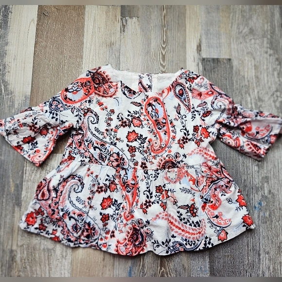 Janie and Jack 12-18 months Red White Top - Picture 1 of 6